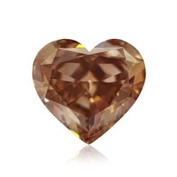 1.37ct Fancy Pink Brown, Heart Shape, SI1 Clarity