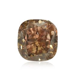 1.02ct Fancy Deep Yellowish Brown, Cushion Shape, SI2 Clarity