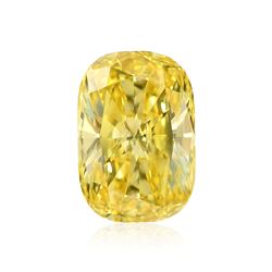 .74ct Fancy Vivid Yellow, Radiant Shape, VS2 Clarity