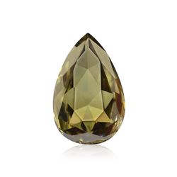.66ct Fancy Dark Gret Yellowish Green, Pear Shape, SI2 Clarity