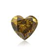 .55ct Fancy Deep Brown Greenish Yellow, Heart Shape, SI1 Clarity