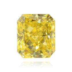 .46ct Fancy Intense Yellow, Radiant Shape, SI1 Clairty