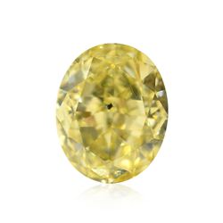 .37ct Fancy Yellow, Oval Shape, SI1 Clarity