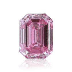 .14ct Fancy Intense Purplish Pink, Emerald Shape, VS1 Clarity