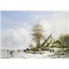 Image 1 : WINTERLANDSCHAP MET SCHAATSENRIJDERS...
