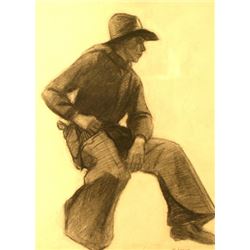 Werner Groshans (1913-1986), Charcoal,