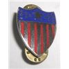 Image 1 : WW2 US 13 STAR SHIELD BADGE PIN BACK!! PIN BACK CAME OUT OF SAFE BOX!!