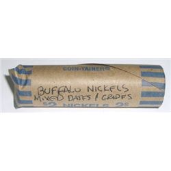 ROLL OF BUFFALO NICKELS 40 TOTAL *UNSEARCHED-MIXED* ROLL CAME OUT OF SAFE!!