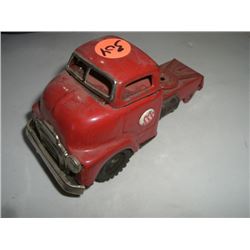 VINTAGE *RARE-FRICTION POWERED* METAL TRUCK TOY STAMPED *JAPAN* LOGOS ARE *SSS*!!