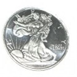 SILVER *WALKING LIBERTY* 1/10OZ FINE SILVER COIN *UNC MS HIGH GRADE*!! COIN CAME OUT OF SAFE!!