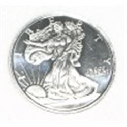 SILVER *WALKING LIBERTY* 1/10OZ FINE SILVER COIN *UNC MS HIGH GRADE*!! COIN CAME OUT OF SAFE!!