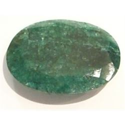 65.75 *RARE HUGE* CARAT EMERALD GEMSTONE *BEAUTIFUL OVAL CUT & FACETED* GEM!! GEMSTONE CAME OUT OF E