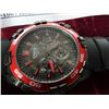 Image 2 : Casio Mens MTD-1069 Black Textured Red Dial Watch