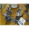 Image 2 : 8 Ricker Pewter Figures - 8 Times the Money