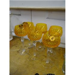 Orange Stemware