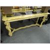 Image 1 : Marble Inlay Distressed Sofa Table