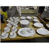 Image 1 : Harmony House China Set - Starlight -  Service for 12 w/ Serving Platters/Bowls  - No Shipping -