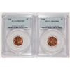 Image 1 : ( 2 ) 1949 LINCOLN CENTS, PCGS MS-65 RED TOUGH DATE TO FIND NICE!