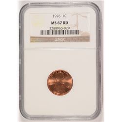 1976 LINCOLN CENT NGC MS-67 RD