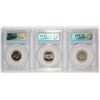 Image 2 : Lot of 3 Jeff. Nickels PCGS-66 1940, 41, 42 Type 2