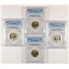 Image 1 : ( 4 ) JEFFERSON NICKELS PCGS GRADED MS-64 FULL STEPS: 3-1943-D & 1-945-P