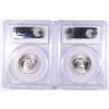Image 2 : ( 2 ) 1950 WASHINGTON QUARTERS, PCGS MS-66