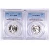 Image 1 : ( 2 ) 1954 WASHINGTON QUARTERS, PCGS MS-66