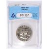 Image 1 : 1955 FRANKLIN HALF DOLLAR, ANACS PROOF-67  BETTER DATE!