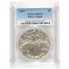 Image 1 : 2003 AMERICAN SILVER EAGLE, PCGS MS-70! PERFECT!