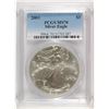 Image 2 : 2003 AMERICAN SILVER EAGLE, PCGS MS-70! PERFECT!