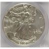 Image 2 : 2005 AMERICAN SILVER EAGLE, PCGS MS-70 RARE LISTS IN PCGS PRICE GUIDE AT $700.00