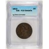 Image 1 : 1812 LARGE CENT ICG FINE-15 DETAILS