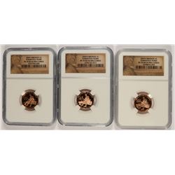 (3) 2009-S PROOF LINCOLN CENT (FORMATIVE YEARS) NGC PF-70'S UC !!!!
