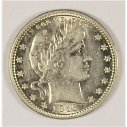 1916-D BARBER QUARTER XF/AU