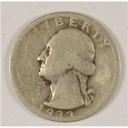 1932-D WASHINGTON QUARTER G/VG