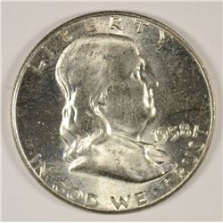 1958 FRANKLIN HALF DOLLAR MS-64+