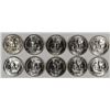 Image 2 : LOT OF ( 10 ) GEM BU 1953 WASHINGTON QUARTERS, TOUGH!