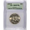 Image 1 : 1953-D FRANKLIN HALF DOLLAR, ICG MS-65 FBL
