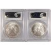 Image 2 : 2003 & 2004 AMERICAN SILVER EAGLES, PCGS MS-69