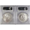 Image 2 : 2004 & 2005 AMERICAN SILVER EAGLES, PCGS MS-69