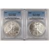 Image 1 : 2006 & 2007 AMERICAN SILVER EAGLES, PCGS MS-69