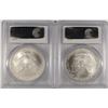 Image 2 : 2006 & 2007 AMERICAN SILVER EAGLES, PCGS MS-69