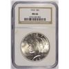 Image 1 : 1923 PEACE SILVER DOLLAR, NGC MS--66  TOUGH!
