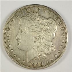 1896-S MORGAN SILVER DOLLAR, XF
