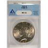 Image 1 : 1923 PEACE SILVER DOLLAR VAM-10 ANACS MS-62