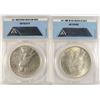 Image 4 : 2-ANACS GRADED PEACE DOLLARS: 1922 VAM-2 MS-60 & 1922-D VAM-2 AU-55