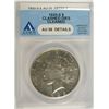 Image 1 : 1925-S PEACE SILVER DOLLAR MINT ERROR "CLASHED DIES" ANACS AU-58