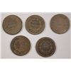 Image 2 : LOT OF ( 5 ) EARLY SEATED DIMES: 1838,  39, 39-O, 41 & 1842-O