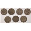 Image 2 : LOT OF ( 7 ) EARLY SEATED DIMES, AG-FINE: DATED 1857-1891