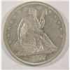 Image 1 : 1877 SEATED LIBERTY HALF DOLLAR, XF